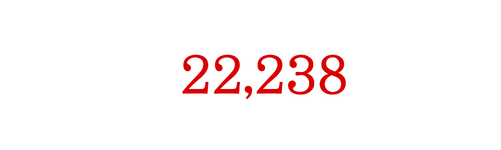 これまでに叶えたお客様の想いは実に22,238件